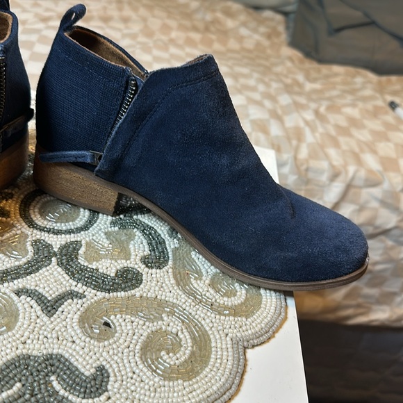 Blue suede Toms boot - Picture 9 of 11